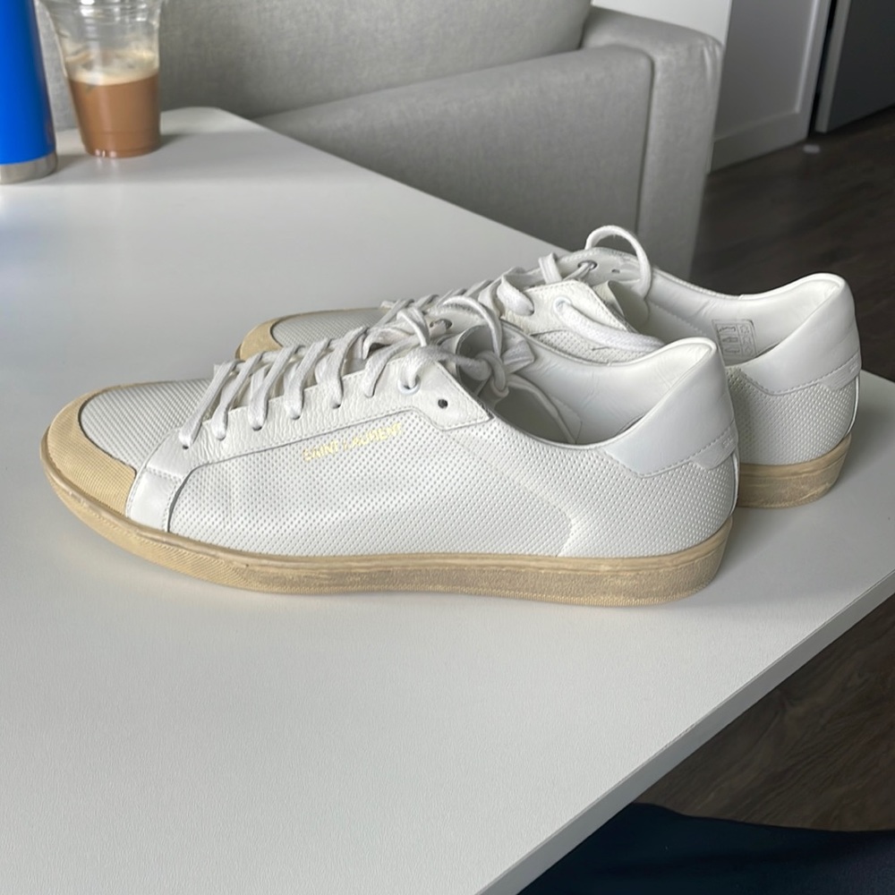 Brand New - Saint Laurent - Court Classic Low Top Sneakers - Picture 1 of 12